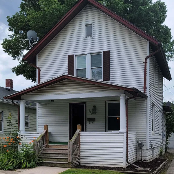 A front porch on a summer afternoon